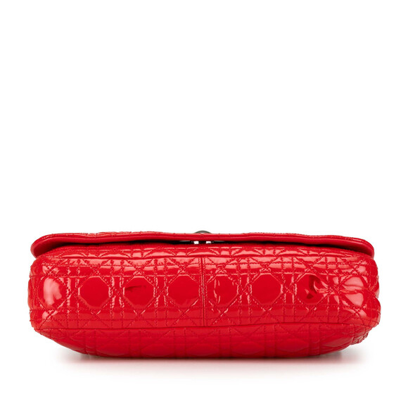 Auth Dior Patent Cannage Rendezvous Red #163370D93B - Picture 3 of 8